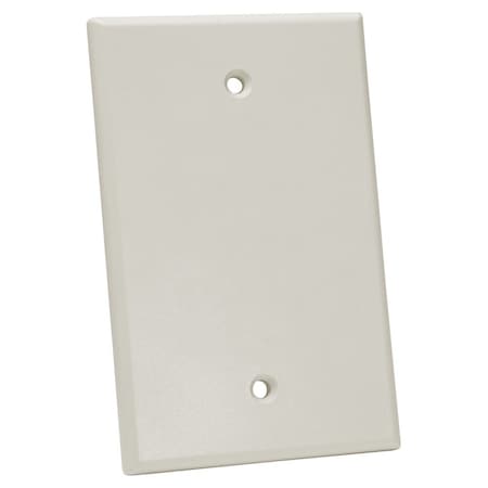 Quest Technology International Oversized Keystone Wall Plate, Single-Gang - Blank, Lt Almond NFP-5002
